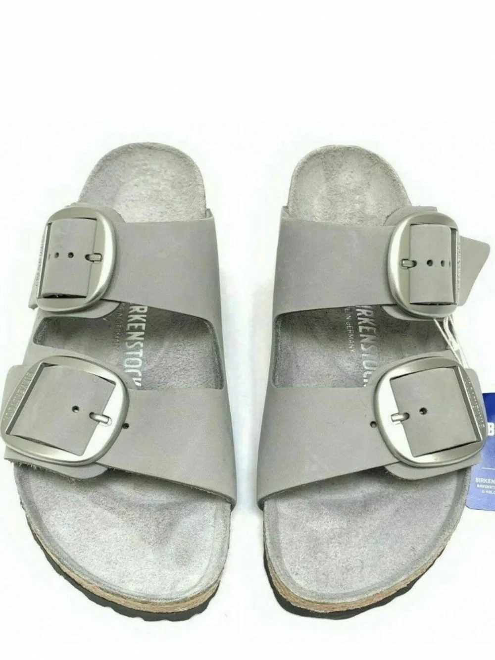 Birkenstock Arizona Big Buckle Dove Gray Sandals Size 37.